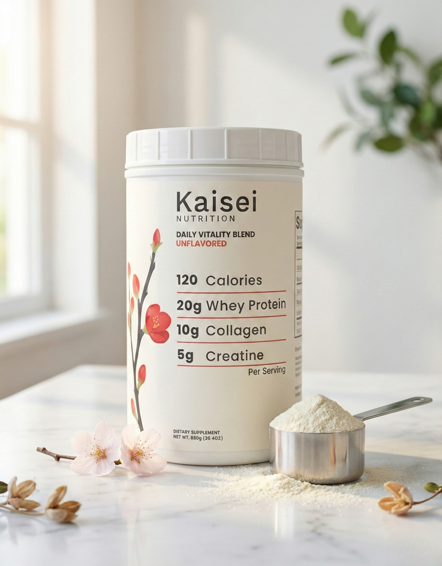 Kaisei tub with cherry blossoms and steel scoop